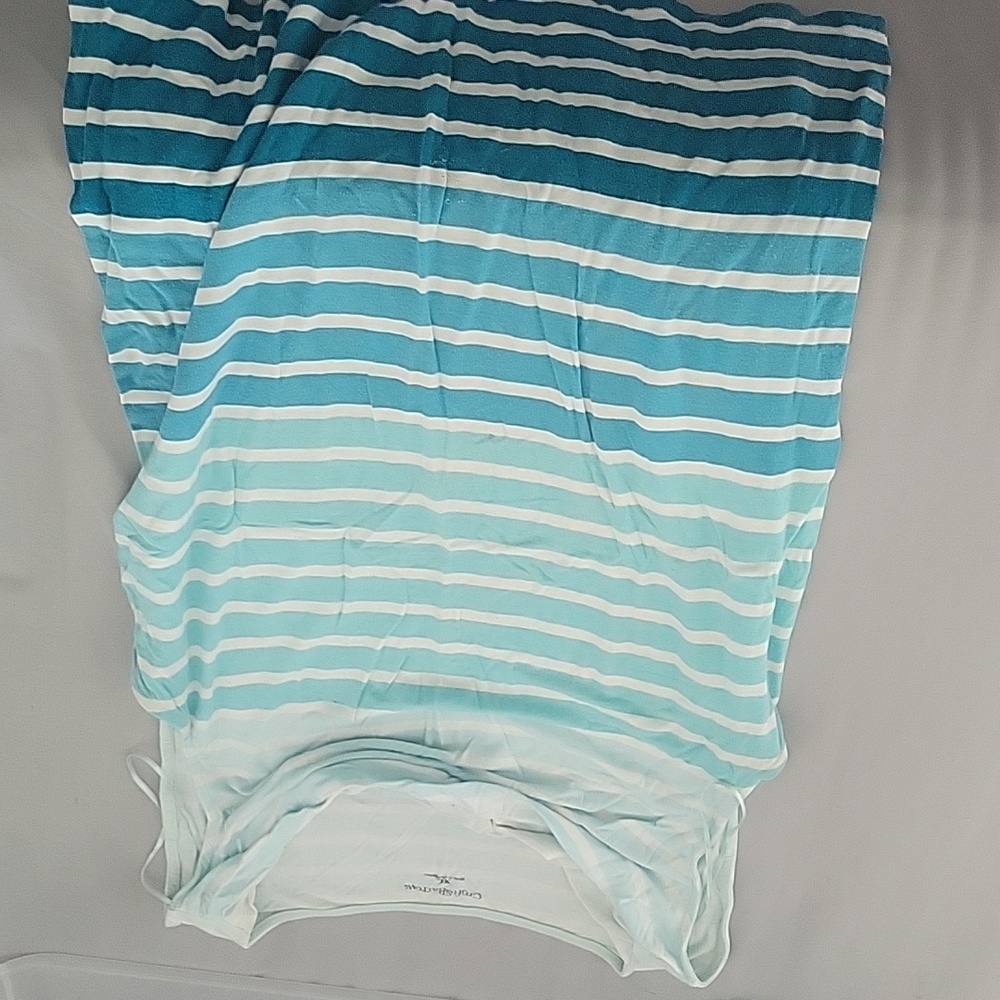 Blue straped blouse